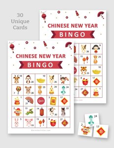 Printable Chinese New Year Bingo