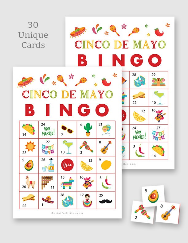 Printable Cinco De Mayo Bingo