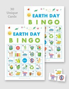 Printable Earth Day Bingo for Kids