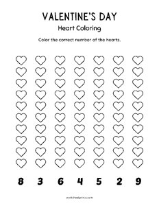 Valentines Day Heart Coloring