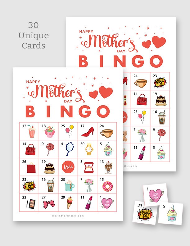 Mothers Day Bingo for Kids