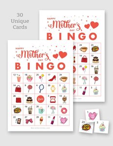 Mothers Day Bingo for Kids