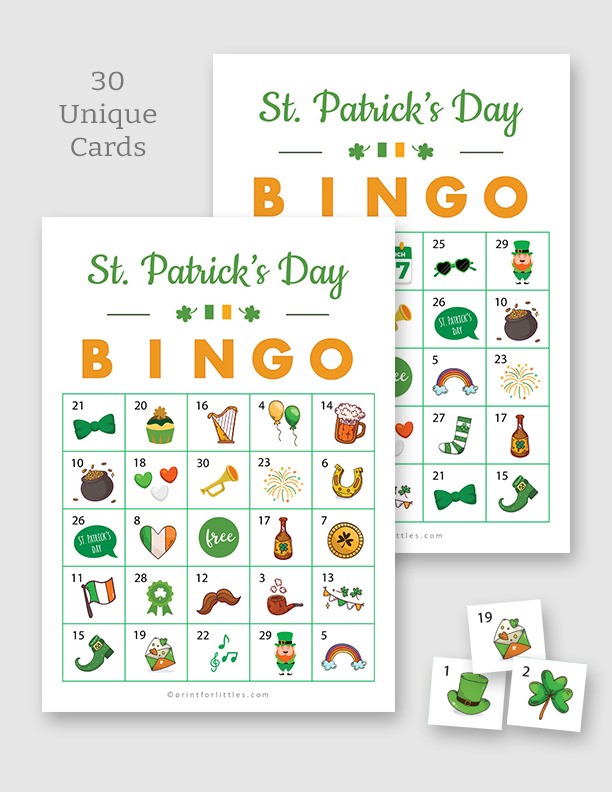 Printable St Patricks Day Bingo