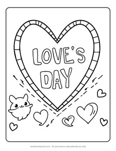 Loves Day - Coloring Page