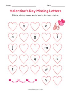 Valentine Missing Lowercase Letters - 3