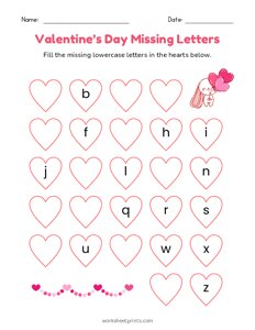 Valentine Missing Lowercase Letters - 4