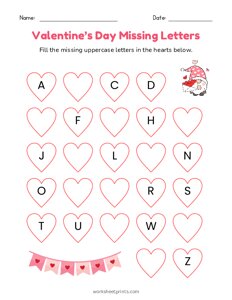 Valentine Missing Uppercase Letters - 1