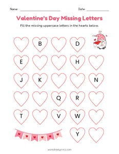 Valentine Missing Uppercase Letters - 2