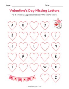 Valentine Missing Uppercase Letters - 3