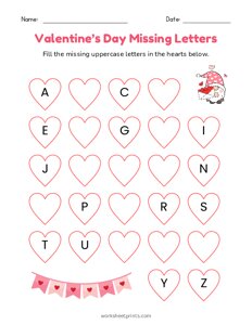 Valentine Missing Uppercase Letters - 4