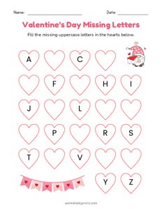 Valentine Missing Uppercase Letters - 9