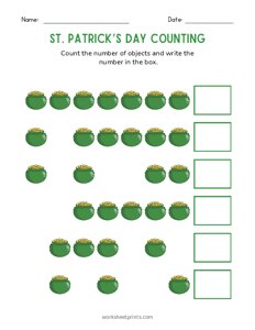 St. Patricks Day Counting - 5