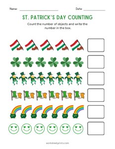 St. Patricks Day Counting - 7