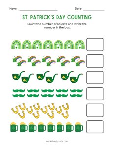 St. Patricks Day Counting - 9