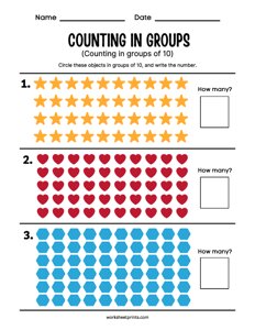 Count in Groups of 10 - #3