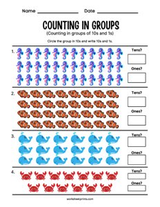 Count in Groups of 10 - #4