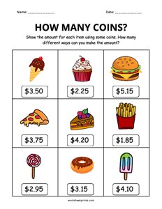 Money Worksheet - #10