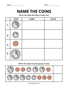 Money Worksheet - #5