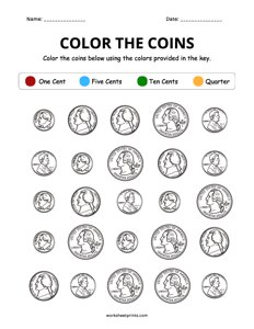Money Worksheet - #6