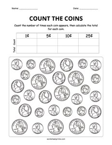 Money Worksheet - #7