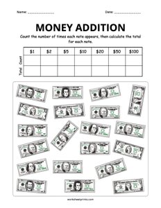 Money Worksheet - #8