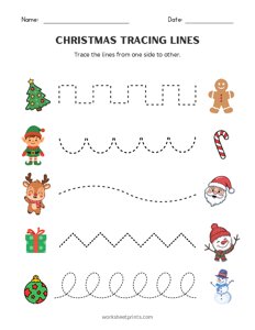 Christmas Tracing Lines - 2