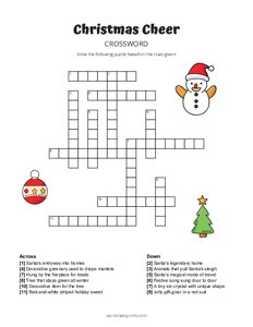 Christmas Cheer Crossword