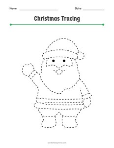 Christmas Shape Tracing - 10