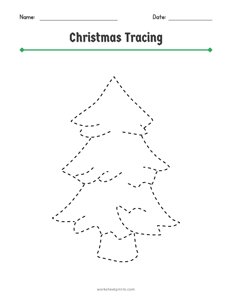 Christmas Shape Tracing - 12