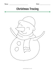 Christmas Shape Tracing - 17
