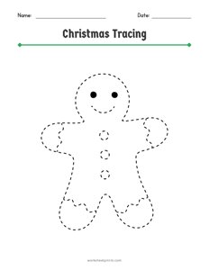 Christmas Shape Tracing - 1