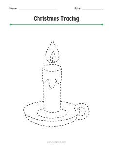 Christmas Shape Tracing - 3