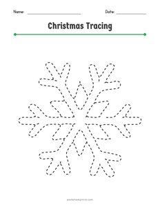 Christmas Shape Tracing - 6