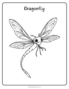 Dragonfly Coloring Page