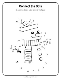 Snowman - Connect the Dots