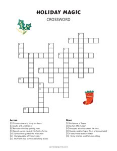 Holiday Magic Crossword