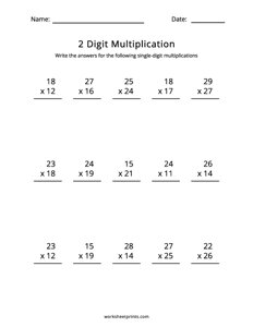 Double Digit Multiplication - #4
