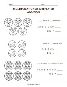 Multiplication as a Repeated Addition - #2