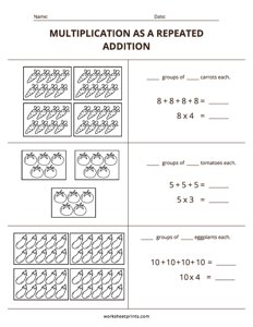 Multiplication as a Repeated Addition - #3