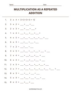 Multiplication as a Repeated Addition - #5
