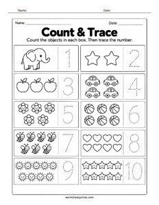 Count and Trace Worksheet - #2
