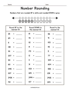 Estimating & Rounding Worksheet - #1