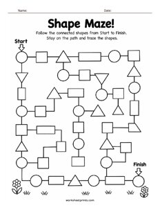 Shape Path Maze