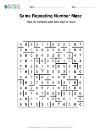 same number maze puzzle generator