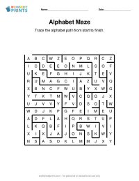 alphabet maze generator