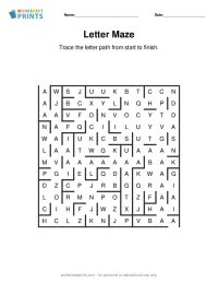 letter maze generator